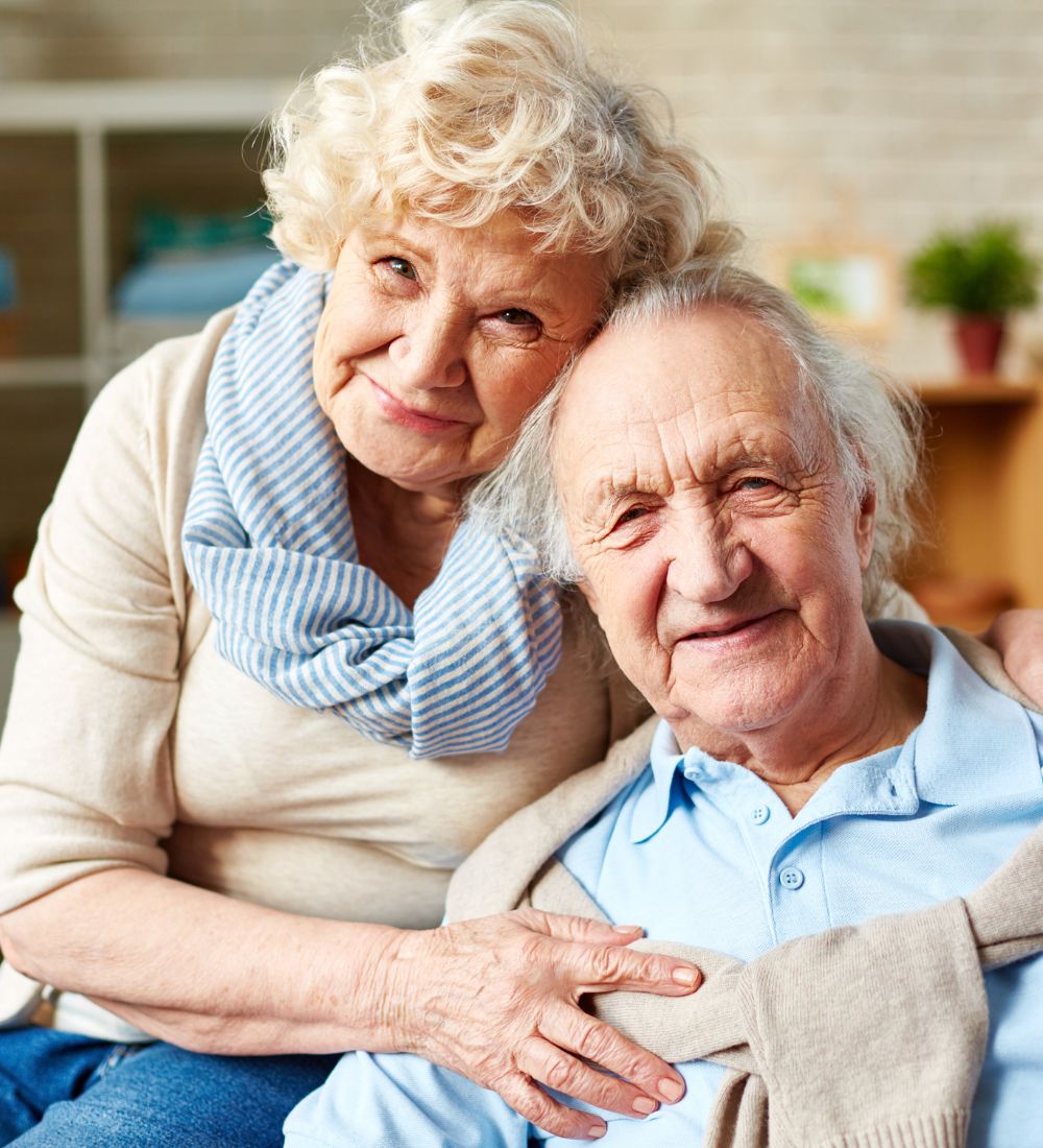 happy couple at assisted living image