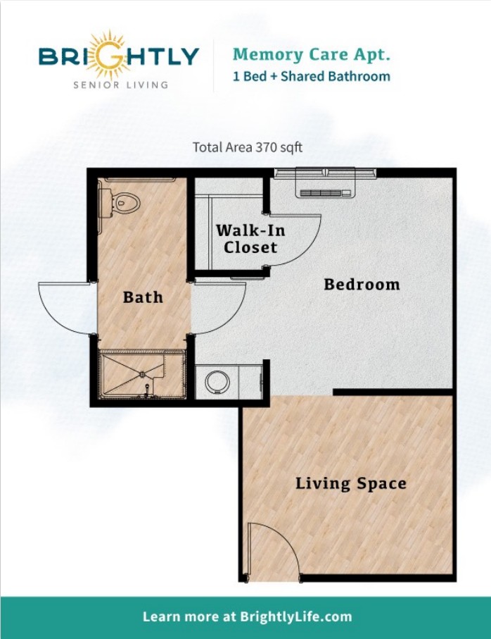 Memory Care Shared Bathroom